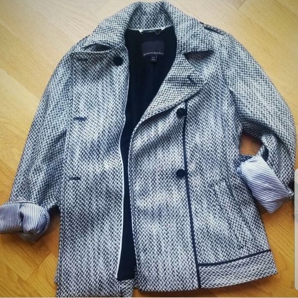 Banana Republic Short Trench Jacket XS - Picture 2 of 8